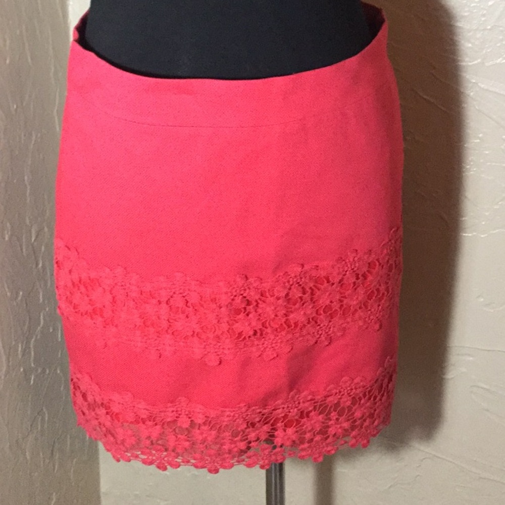 J Crew skirt coral pink